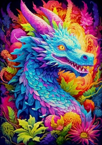 Enjoy Puzzle Puzzle Celestial Dragon 1000 Teile Karton Fantasy-3