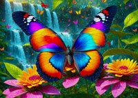 Enjoy Puzzle Schmetterling im Wald - 1000 Teile-2