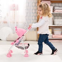 Bayer Chic 2000 Puppenbuggy schwarz rosa - Spielzeug Puppenwagen Buggy-3