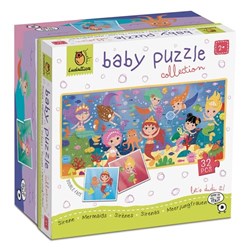 Ludattica Lernpuzzle Baby Meerjungfrauen Karton 32-teilig