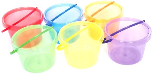 TickiT Eimer Set Durchsichtig Farbig