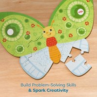 Haba Puzzle Tiere 2-in-1 Schmetterling Karton bunt für Kinder-3