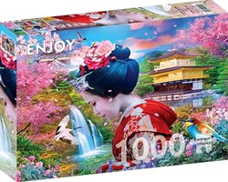 Enjoy Puzzle Puzzle Geisha-Garten - 1000 Teile für Erwachsene