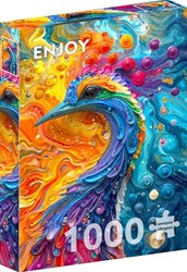 Enjoy Puzzle Puzzle Marble Feathers 1000 Teile bunte Kartonpuzzle