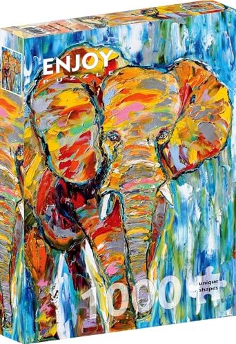 Enjoy Puzzle Colorful Elefant - 1000 Teile