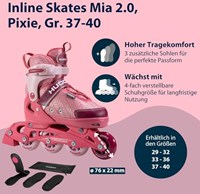 HUDORA Inline Skeelers Mia 2.0 Pixie, Maat 37-40-2