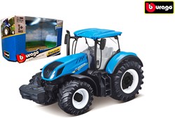 Bburago Traktor Spielzeug New Holland T7.315 mit Reibung 10cm Modell