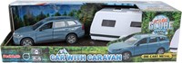 Kids GLOBE Volvo Spielzeugauto mit Wohnwagen 30cm - Volvo EX90-3