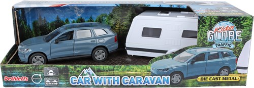 Kids GLOBE Volvo Spielzeugauto mit Wohnwagen 30cm - Volvo EX90-3
