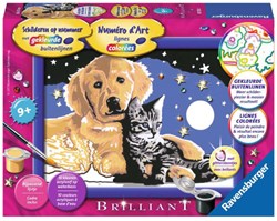Ravensburger Malen nach Zahlen Sternenhimmel Kreativspielzeug - Malset für Kinder
