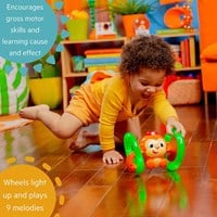 Bright Starts rollender Affe Spielzeug mit Licht und Musik für Babys