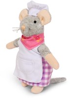 Het Muizenhuis Kuschelmaus Bäcker - Puppe aus Bio-Baumwolle-2