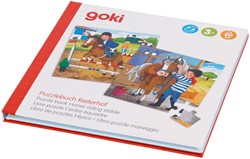 Goki magnetisches Puzzlebuch Pferde Reisstall - 40 Teile