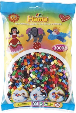 Hama Bügelperlen - kreative Mix 3000 Stück buntes Spielzeug