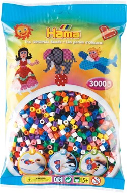 Hama Bügelperlen - 3000 Stück - bunte Bastelperlen für kreativen Spaß
