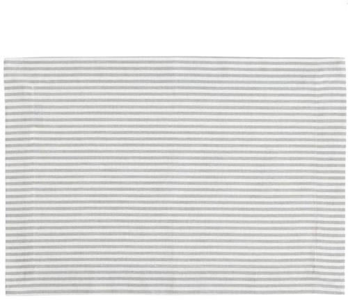 Linen & More Placemat Streep S/4 Lichtgrijs-2