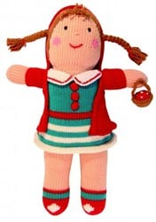 Kuscheltier Strickpuppe Rose 36 cm