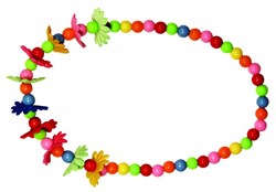Global Affairs Halskette und Armband Blumen Accessoire bunte Schmuckstücke