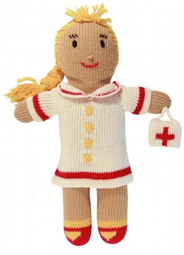 Kuscheltier gestrickt Schwester Nancy ca. 36 cm