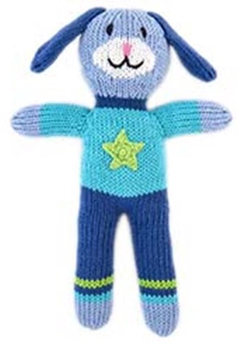 Global Affairs Kuscheltier gestrickter Hundejunge 24 cm Plüschspielzeug