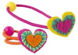 Global Affairs Accessoire: Haarelastiek Hearts 2 ass (8 st)