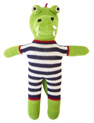 Global Affairs Kuscheltier Krokodil Sam gestrickt 36 cm fairtrade Baumwolle