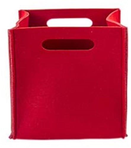 Aufbewahrungsbox Filz 20x20 cm rot