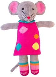 Kuscheltier Strickmaus Pippa 36 cm