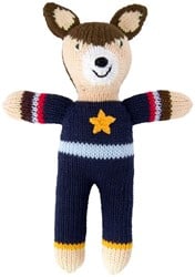 Kuscheltier gestrickter Hirschjunge 24 cm