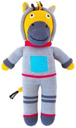 Global Affairs Kuscheltier Giraffe Spaceman gestrickt 36 cm - Spielzeug Set