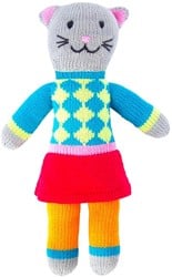 Kuscheltier gestrickte Katze Tess 36 cm