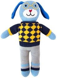 Kuscheltier gestrickter Hund Milo 36 cm