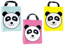 Tasche Panda 25,5x30 cm 3 sort