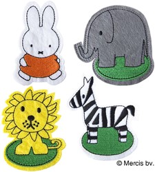 Fingerpuppe: Miffy Fingerpuppe Filz Zoo 4 sort