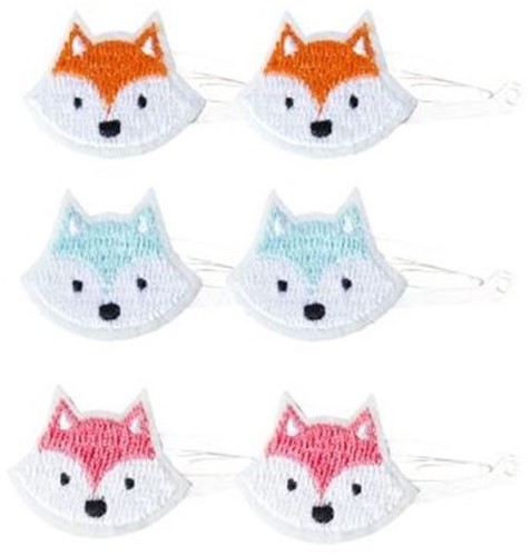 Global Affairs Accessoire: Haarclips vos 3 kleuren, 2/kaart (15 st). 3+