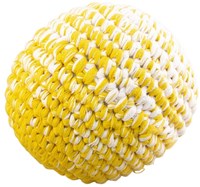 Global Affairs gehäkelte Kugel Ockergelb 12 cm - Spielzeug Set 3 Stück