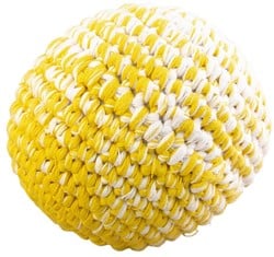Kugel gehäkelt ockergelb meliert 12 cm (3 Stück)