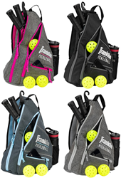 Franklin Pickleball Sporttas Rucksack grau rosa - Sling Bag - wasserabweisend