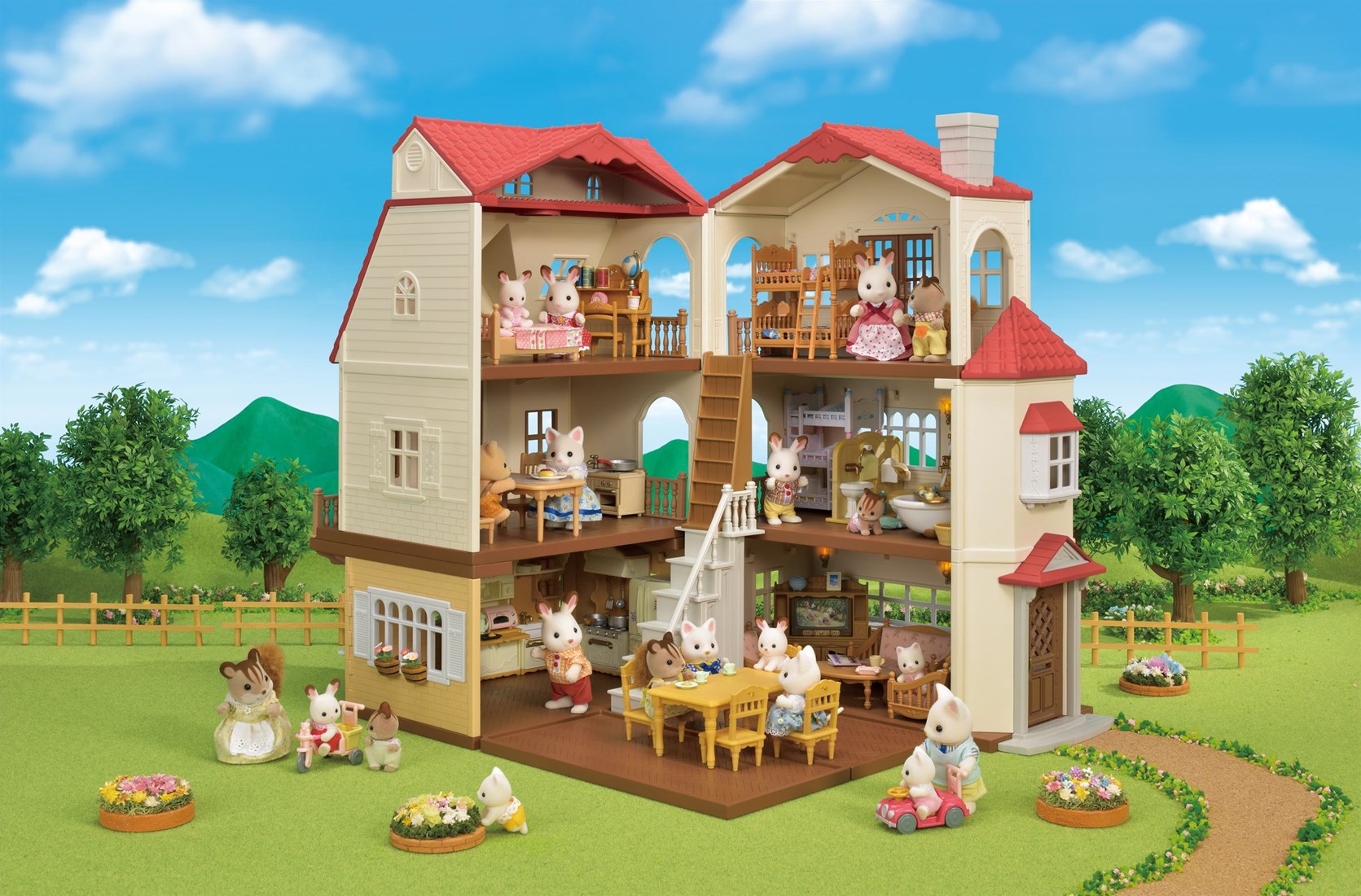 Домик Салливан Фэмили. Sylvanian Families 5303. Sylvanian Families / набор "уютный домик Марии". Sylvanian Families Mansion House