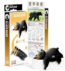 Eugy 3D Puzzle - Schwarzer Bär - nachhaltiges Kartonspielzeug