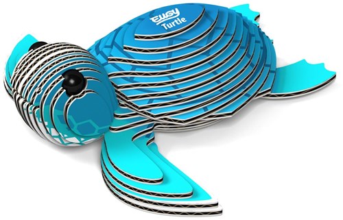 Eugy 3D Puzzle Schildkröte - nachhaltiges Bastelset Tierfigur-2