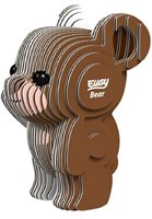 Eugy 3D Puzzle - Bär Bastelset nachhaltiger Karton 6+-2