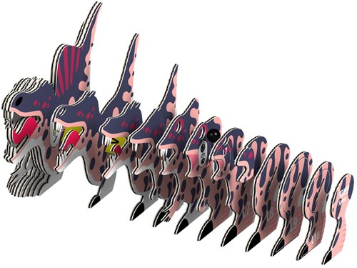 Eugy 3D Puzzle - Spinosaurus Karton Dinosaurier Spielzeug-3