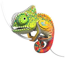 Eugy 3D Puzzle Chamäleon - kreatives Spielzeug für Kinder