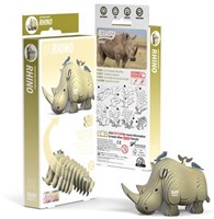 Eugy 3D Puzzle - Nashorn - Tierpuzzle - Kreatives Spielzeug