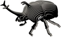 Eugy 3D Puzzle - Nashornkäfer Bastelset aus Karton Spielzeug