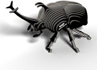 Eugy 3D Puzzle - Nashornkäfer Bastelset aus Karton Spielzeug-2