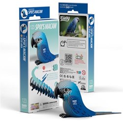 Eugy 3D Puzzle Spix-Ara - Bastelset aus Karton für Kinder