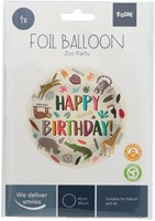 Folat Folienballon wilde Tiere Geburtstag 45cm - bunte Ballon-2