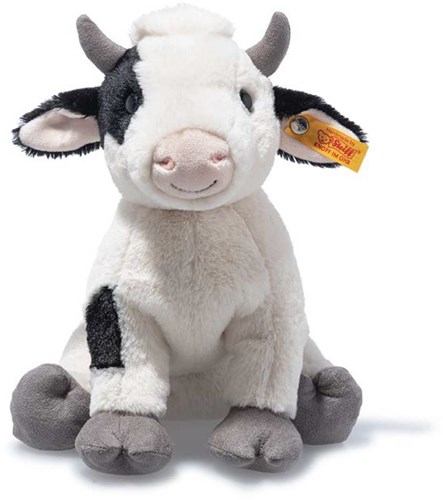 Steiff Plüsch Kuh Cobb Kuscheltier weiß 24 cm - weiche Kuschelkuh